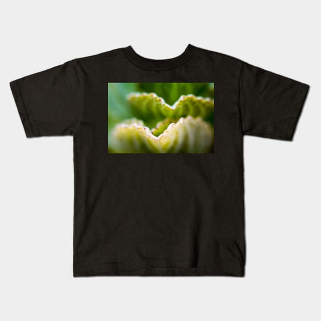 Lime green leaf stack Kids T-Shirt by heidiannemorris